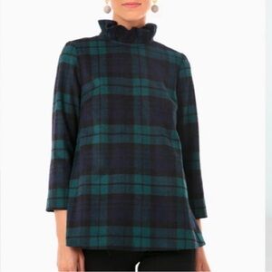 NWT Tuckernuck Plaid Faye Blouse
